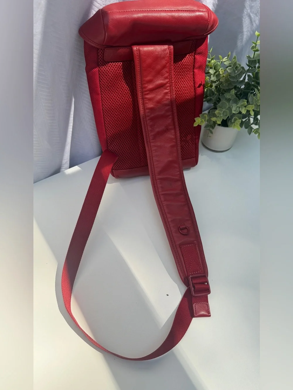Coach vintage red backpack